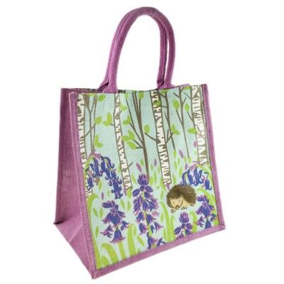 Jute shopping bag, hedgehog (EA2004)