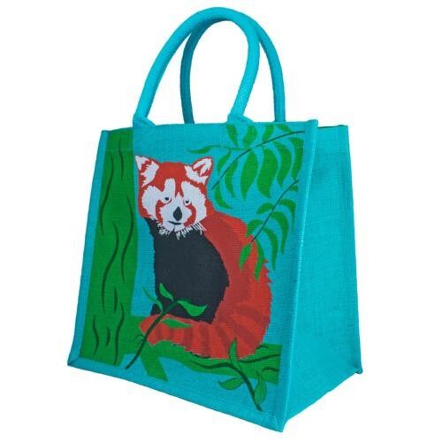 Jute shopping bag, red panda (EA2100)