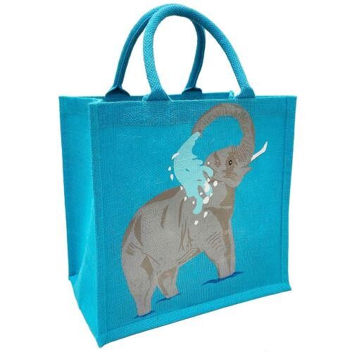 Jute shopping bag, elephant (EA2200)