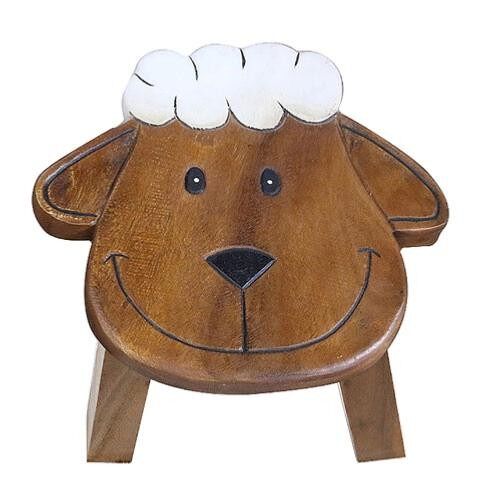 Child's wooden stool - sheep (FWST854)