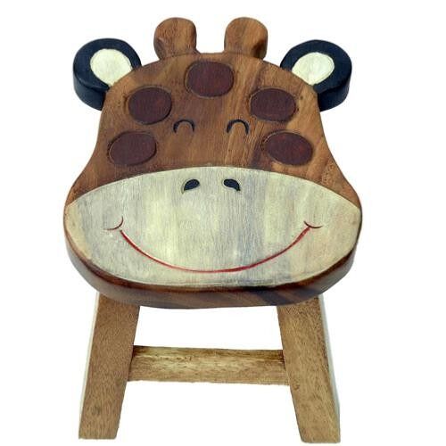 Child's wooden stool - giraffe (FWST856)
