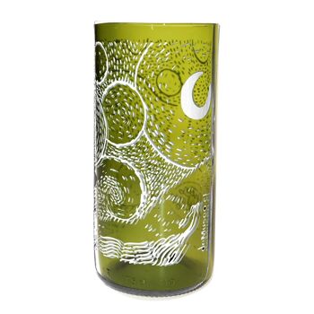 Gobelet en bouteille de verre recyclé, La Nuit étoilée Vincent van Gogh 15cm (GG101C) 2