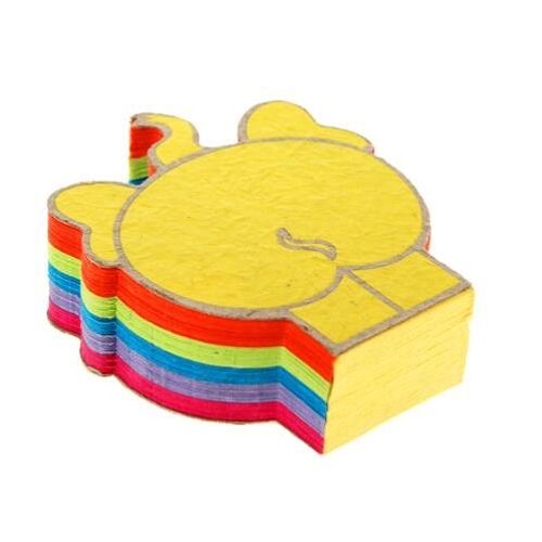 Elephant poo jotter pad, rainbow colours (HC001)