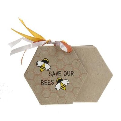 Elephant poo notepad, Save Our Bees (HC017)