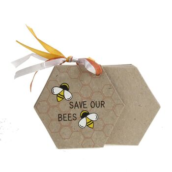 Bloc-notes caca d'éléphant, Save Our Bees (HC017) 2