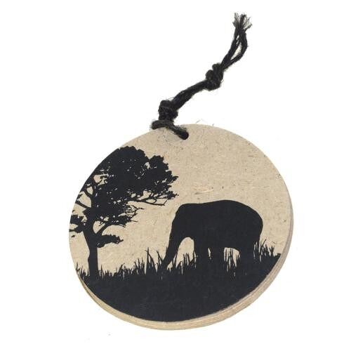 Elephant poo round notepad elephant design 7.5cm (HC020)