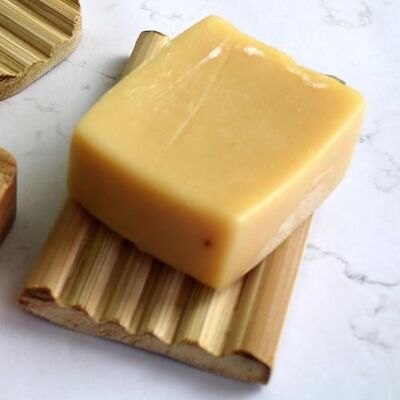 Bamboo soap/solid shampoo dish 9.5x6cm (HER0521)