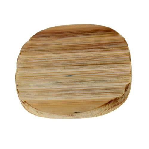 Bamboo soap/solid shampoo dish 7.5x7cm (HER0521R)