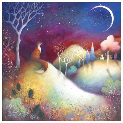 Greetings card "Starry Meadows" 16x16cm (HOGAC101)