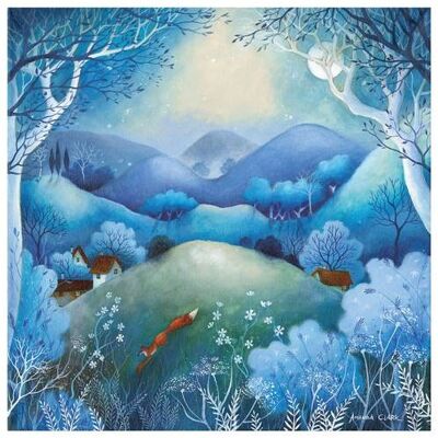 Greetings card "Midnight Meadows" 16x16cm (HOGAC102)