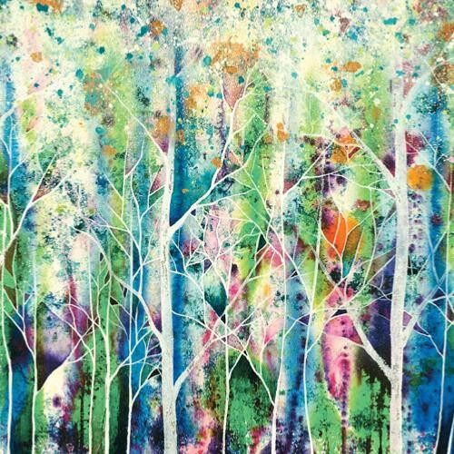 Greetings card "Crystal Glade" 16x16cm (HOGRT109)