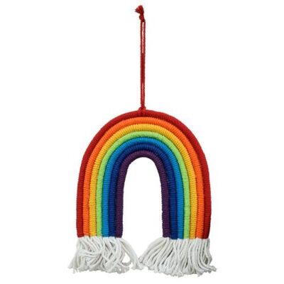 Rainbow hanging, macrame 27cm (HOPE01)