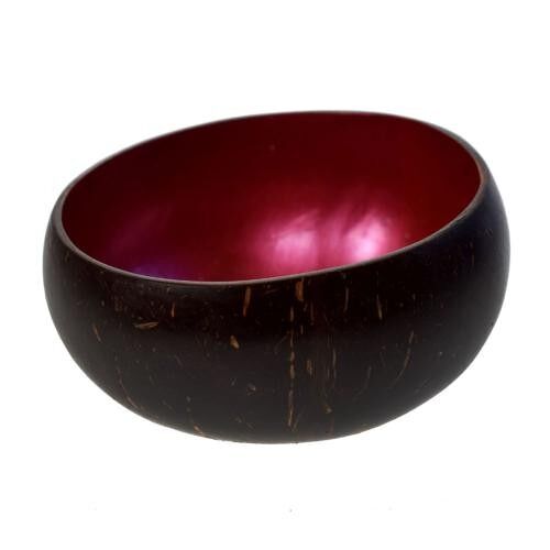 Coconut bowl/t-lite holder red inner (ID02)