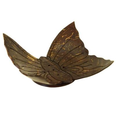 Coconut incense holder butterfly (ID35)