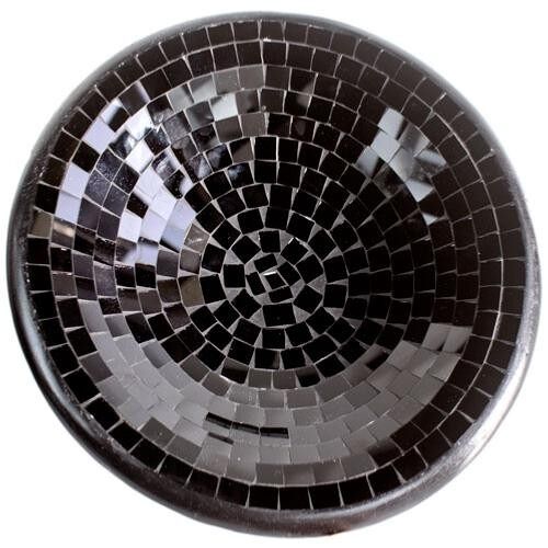Bowl, mosaic, 30cm black (JCQER19701)