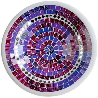 Bowl, mosaic, 30cm purple (JCQER19702)
