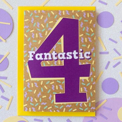 4ta tarjeta de cumpleaños | Cuatro Fantásticos