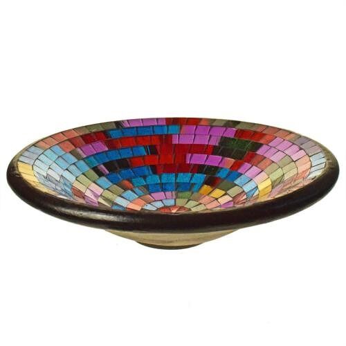 Decorative bowl, mosaic, 30cm multicoloured (JCQER204)
