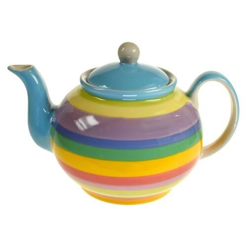 Rainbow teapot, blue inner (KC2104)