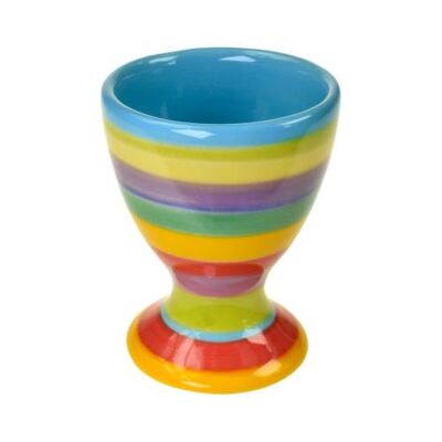 Rainbow egg cup, blue inner (KC2107)