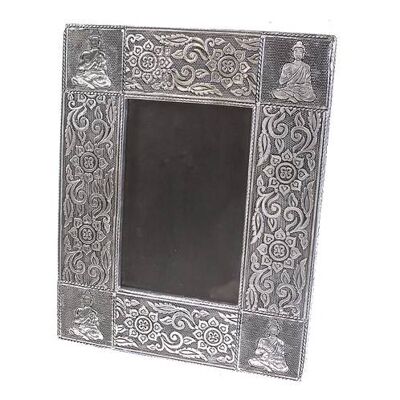 Aluminium photo frame, Buddha, 4x6" photo (KR018)