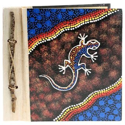 Notebook Aboriginal design ghecko, 20x20cm (LF1903)