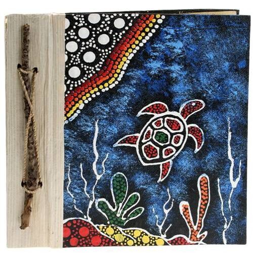 Notebook Aboriginal design turtle, 20x20cm (LF1905)