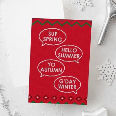 Funny Christmas Card | Seasons Greetings