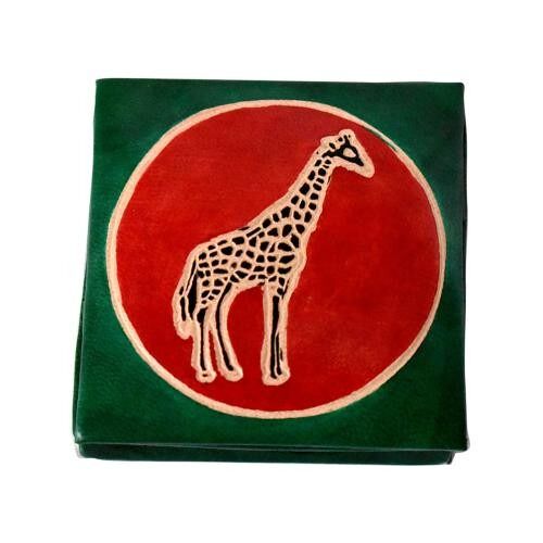 Leather coin purse giraffe (MKS2104)