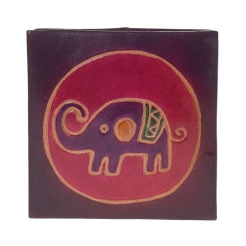 Leather coin purse elephant (MKS2110)