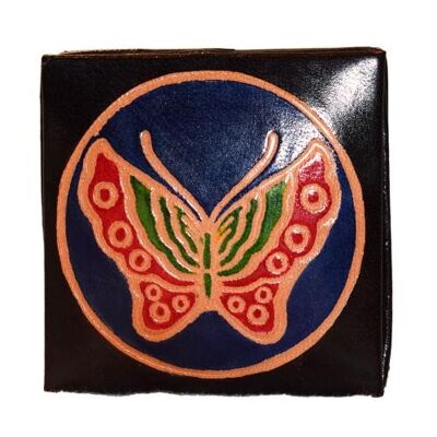 Leather coin purse butterfly (MKS2113)