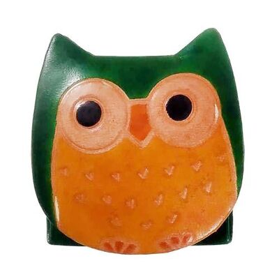 Leather coin purse owl (MKS2114)