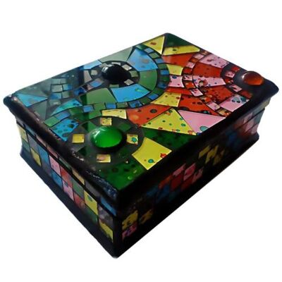 Jewellery box mosaic multicoloured (MOS2107)