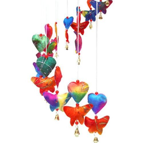 Rainbow Butterflies and Hearts Paper Mobile (MQMA806)