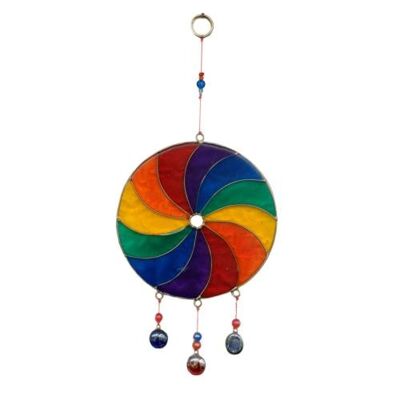 Suncatcher circle with rainbow (MRS032)