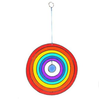 Suncatcher rainbow circle 10cm (MRS069)