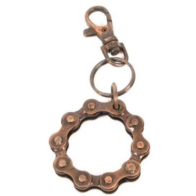 Keyring recycled bike chain circle (NA0039)