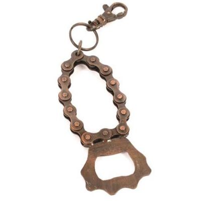 Keyring recycled bike chain bottle opener (NA0040)