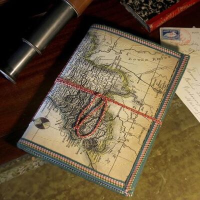 Softback notebook with map cover (NA17317)