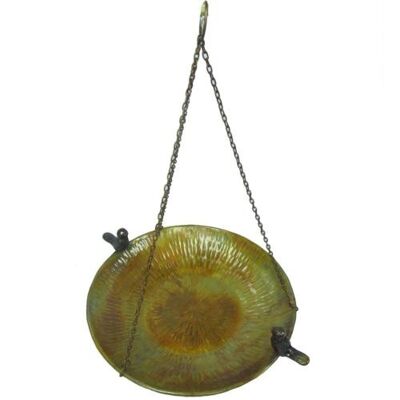 Hanging bird table recycled brass (NA2146)