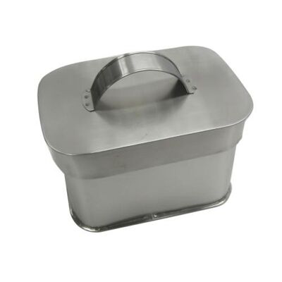 Lunch box or storage box stainless steel 15x10.5x12cm (NA2215)