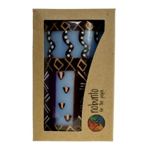 Hand painted candle in gift box, Kabisa (NOB012)