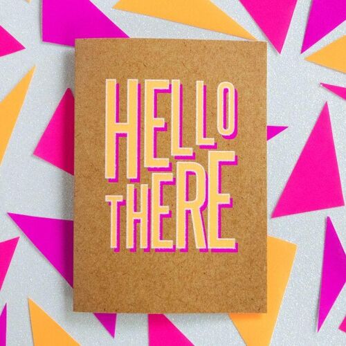 Funny Thinking Of You Card - Hello There