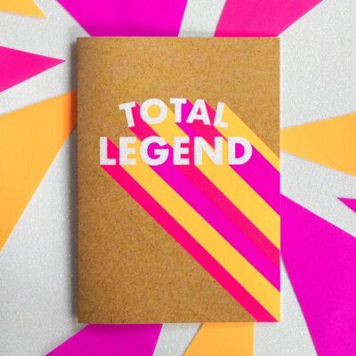 Lustige Dankeskarte – Total Legend