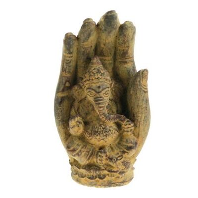 Sandstone Ganesha in hand ornament (NUG009)