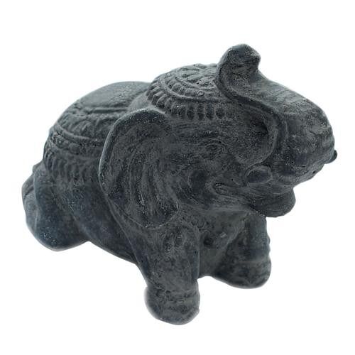 Elephant, sandstone, grey 13cm (NUG017)