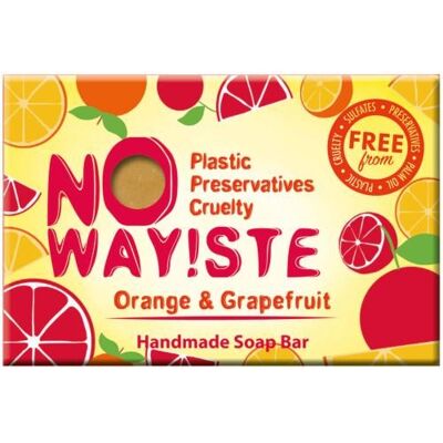 NO WAY!STE solid soap bar, Orange & Grapefruit (NW04)