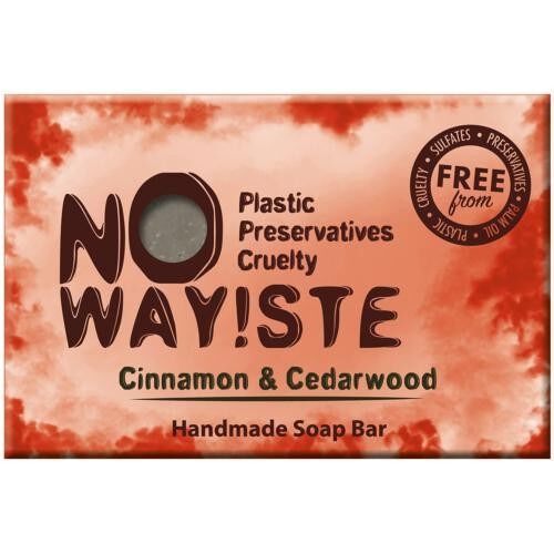 NO WAY!STE solid soap bar, Cinnamon & Cedarwood (NW09)