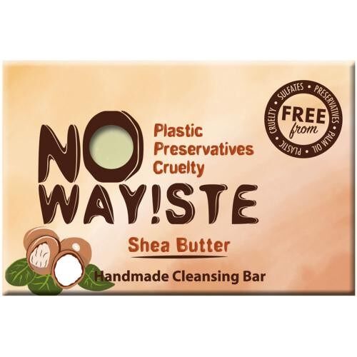 NO WAY!STE solid cleansing bar fragrance free, Shea Butter (NW10)