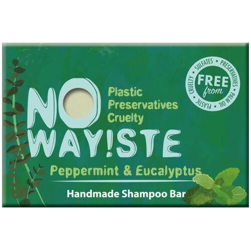 NO WAY!STE solid shampoo bar, Peppermint & Eucalyptus (NW16)